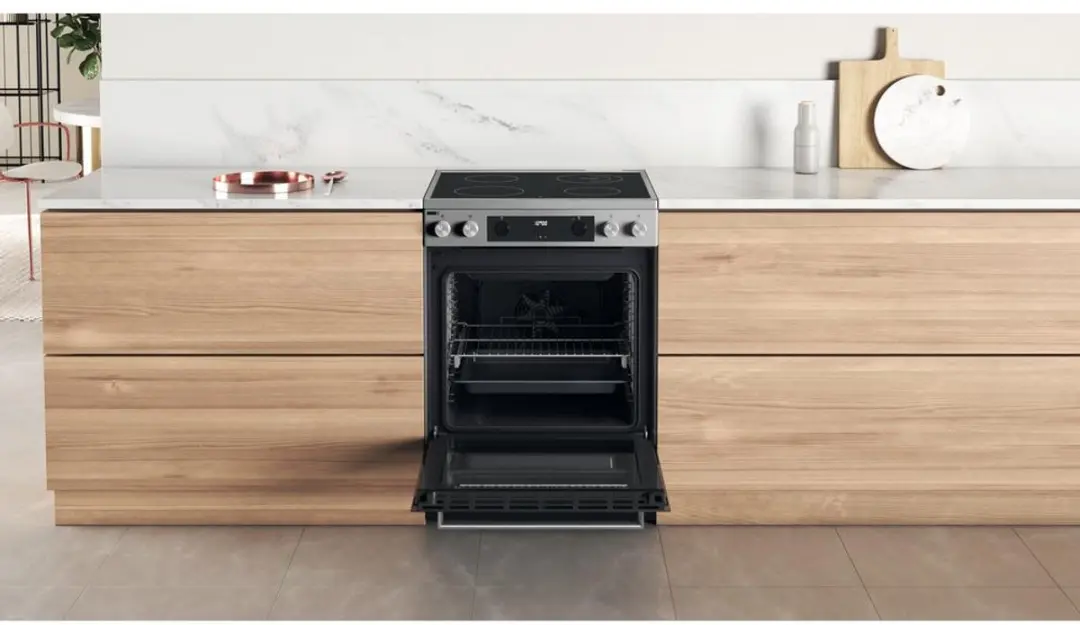 Whirlpool WS68V8CCXT Vrijstaand Fornuis Inductie - Roestvrijstaal