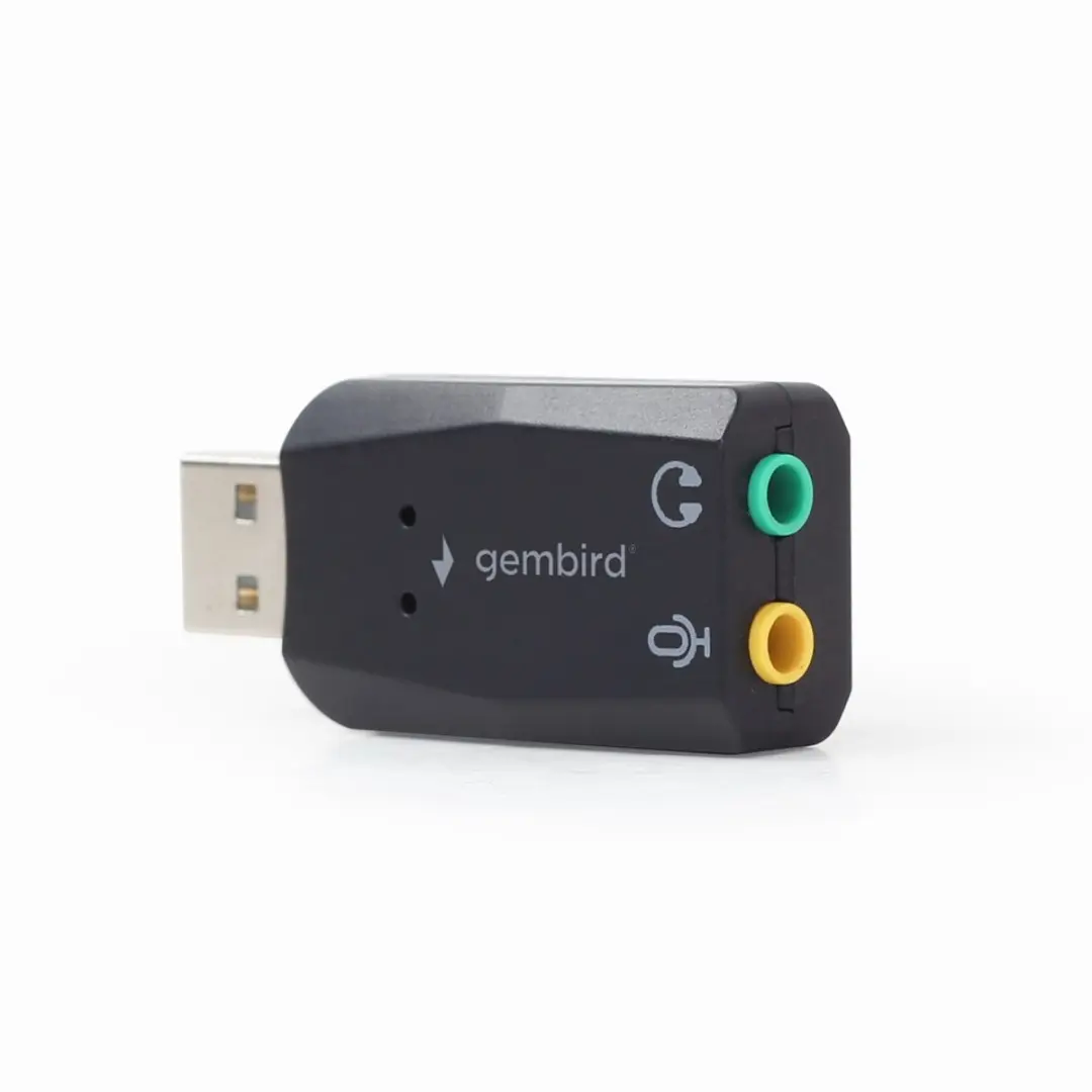 Gembird USB Geluidskaart SC-USB2.0-01 - 2x 3,5mm - Zwart
