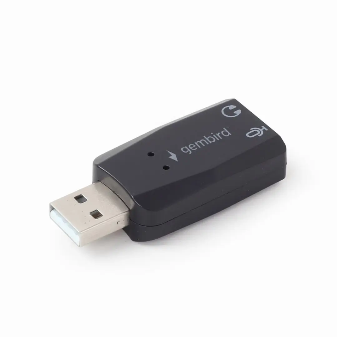 Gembird USB Geluidskaart SC-USB2.0-01 - 2x 3,5mm - Zwart - afbeelding 6 van 6