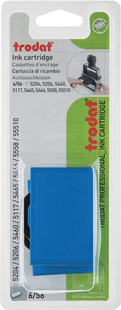 Trodat Professional 6/56 Stempelkussen - 2 Stuks Blauw - afbeelding 6 van 6