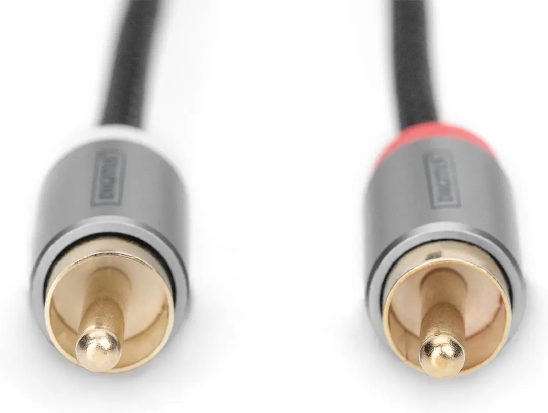 Digitus DB-510330-018-S Audiokabel - 1,8m 2xRCA Zwart