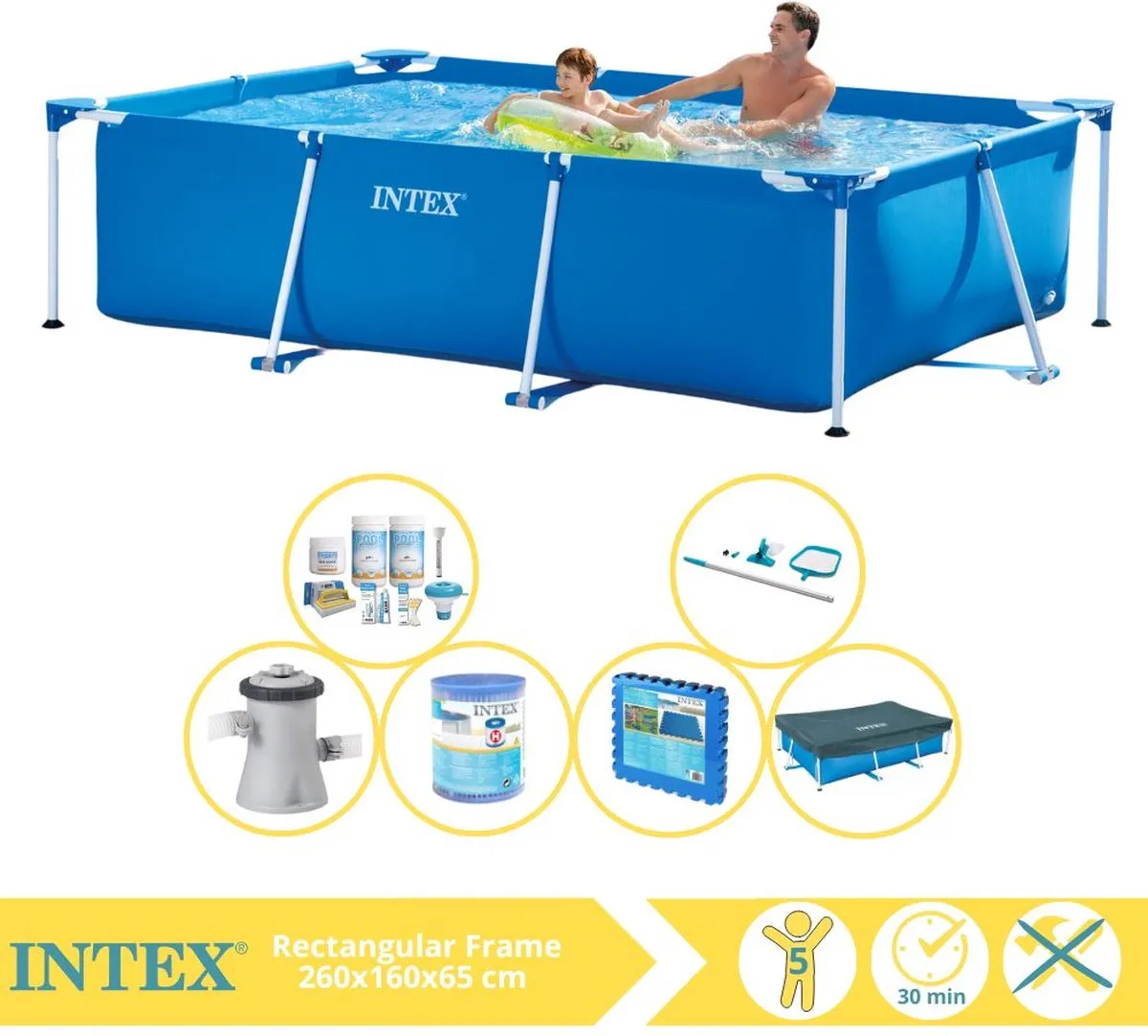 Intex 28271NP Opzetzwembad 260x160x65cm