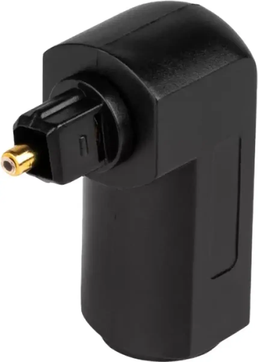 Gembird Toslink Optische Kabeladapter 90° - Zwart
