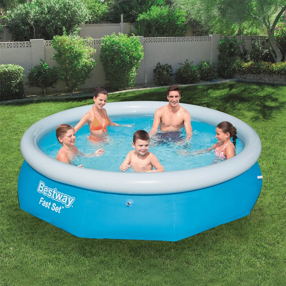 Bestway 305cm Blauw Opblaasbaar Zwembad 3800L
