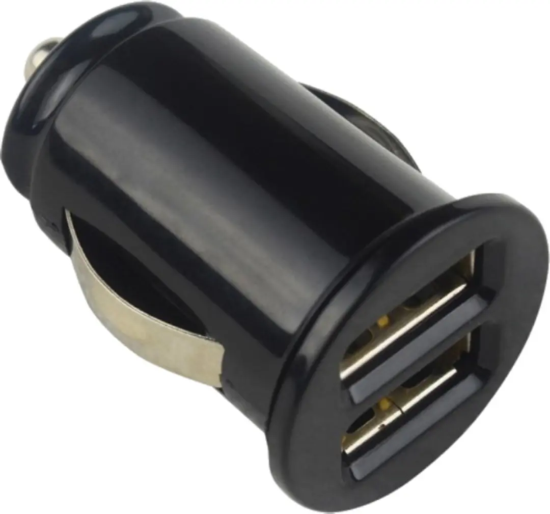 Goobay USB Autolader 2 Poorten 2,1A - Zwart