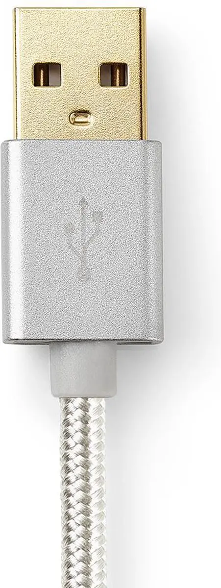 Nedis USB 2.0 USB-A naar USB-C Kabel 15W 480Mbps 2m - Verguld - Aluminium