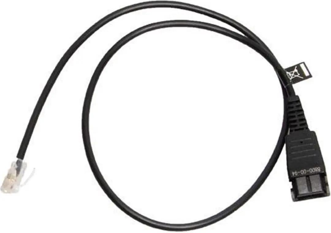 Jabra 8800-00-94 Telefoonkabel - 0,5m - Zwart