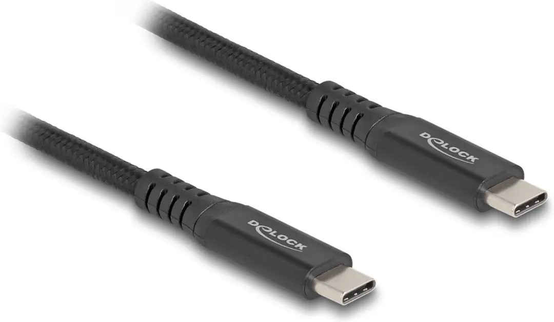 Delock USB-C Kabel 20 Gbps 100W PD 3.0 - 0,5m - Zwart