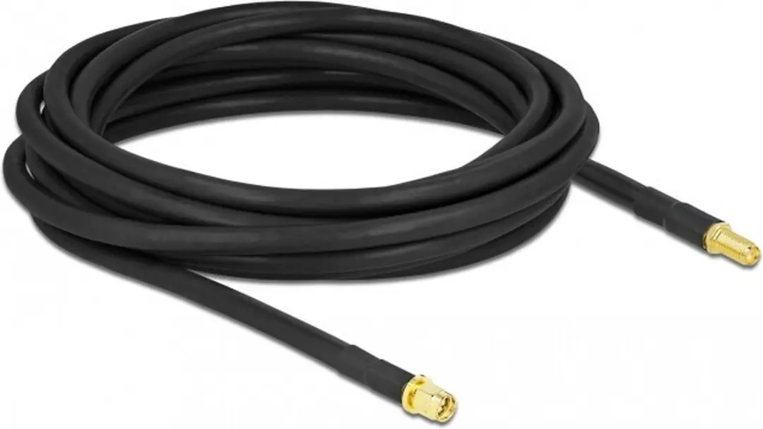 Delock SMA-SMA Antennekabel LMR/CFD300 5m - Zwart
