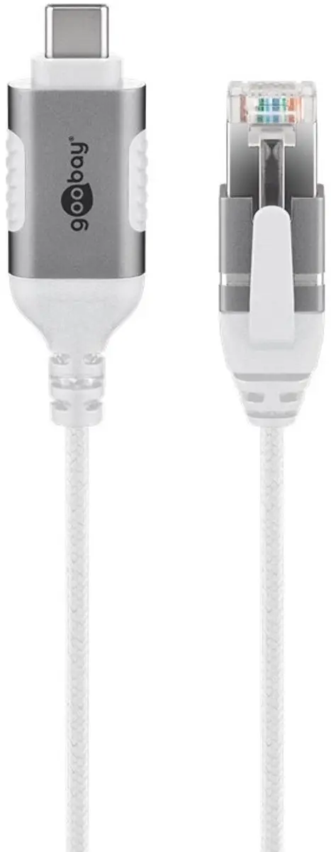 Goobay USB-C naar RJ45 Gigabit Ethernet Kabel 1m