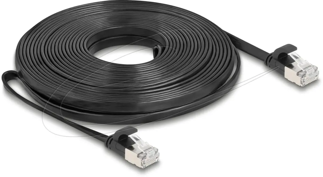 Delock RJ45 Flat Patchkabel Cat.6A 10m