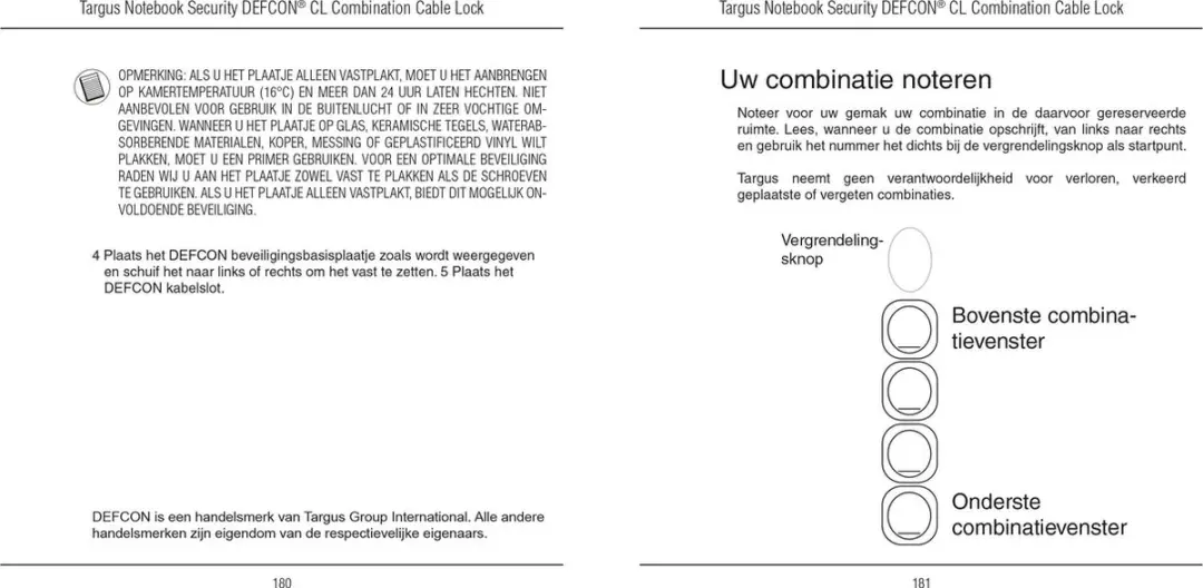 Targus Defcon PA410E Beveiligingskabel - Overig - afbeelding 6 van 6