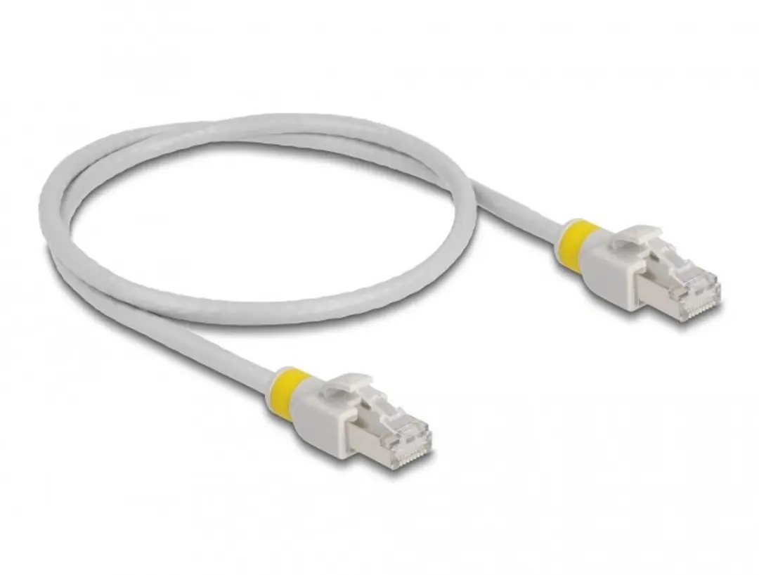 Delock RJ45 Cat.6A S/FTP Netwerkkabel 0,5m - Grijs