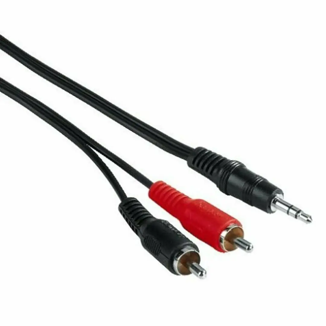 Hama Ve.Ka. 3,5mm/2Ci 5m Kabel - Zwart