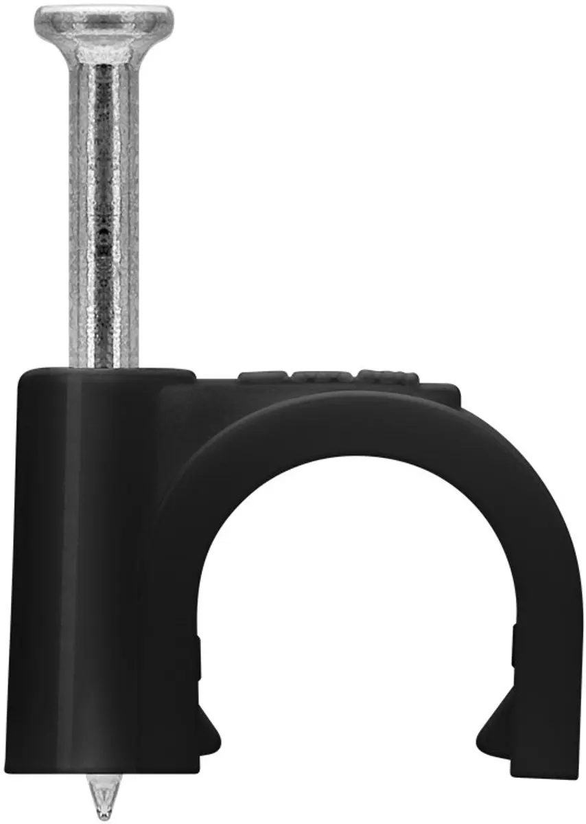 Goobay Kabelklemmen met spijker - 100 Stuks - 9mm - Zwart