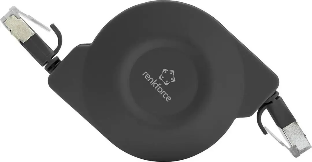 Renkforce RF-4476386 Netwerkkabel CAT 6A U/FTP 1.5m - Zwart Platte