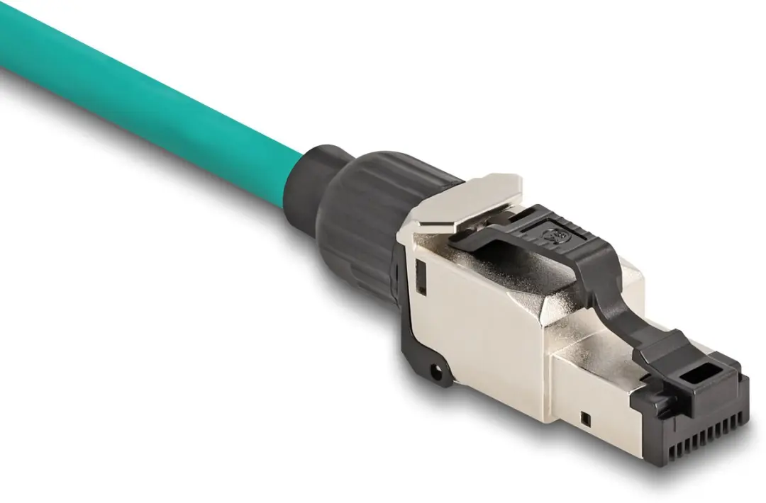 Delock RJ45 Plug field assembly Cat.5e PROFINET - Zwart/Zilver