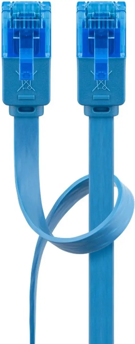 Goobay CAT6A Netwerkkabel RJ45 - Blauw - 2m - 10 Stuks