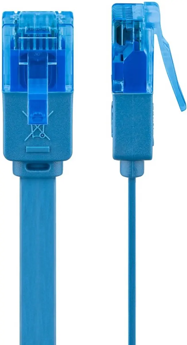 Goobay CAT6A Netwerkkabel RJ45 - Blauw - 2m - 10 Stuks