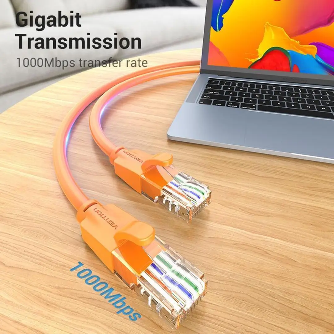 Vention IBEOF Netwerkkabel Cat6 U/UTP - 1m - Oranje