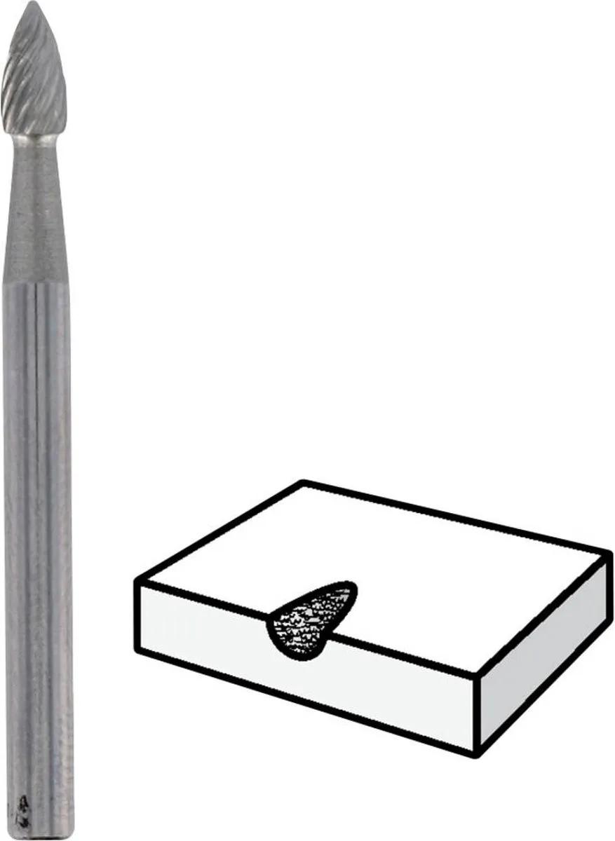 Dremel 9911 Hardmetalen Frees Eivormig 3,2mm