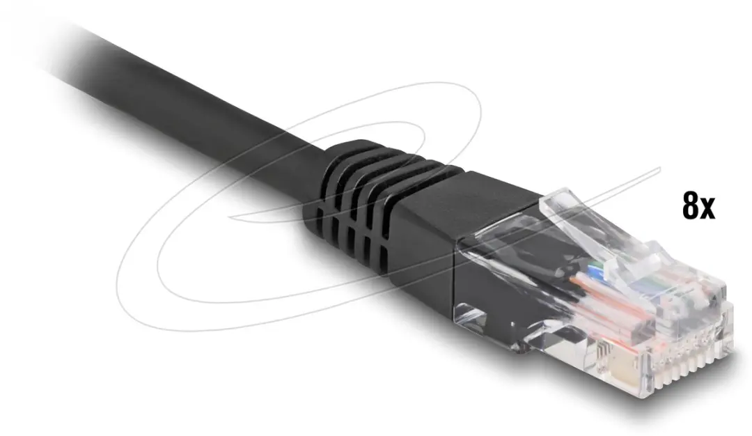 Delock RJ45 Trunkkabel Cat.5e 4x4 - Zwart