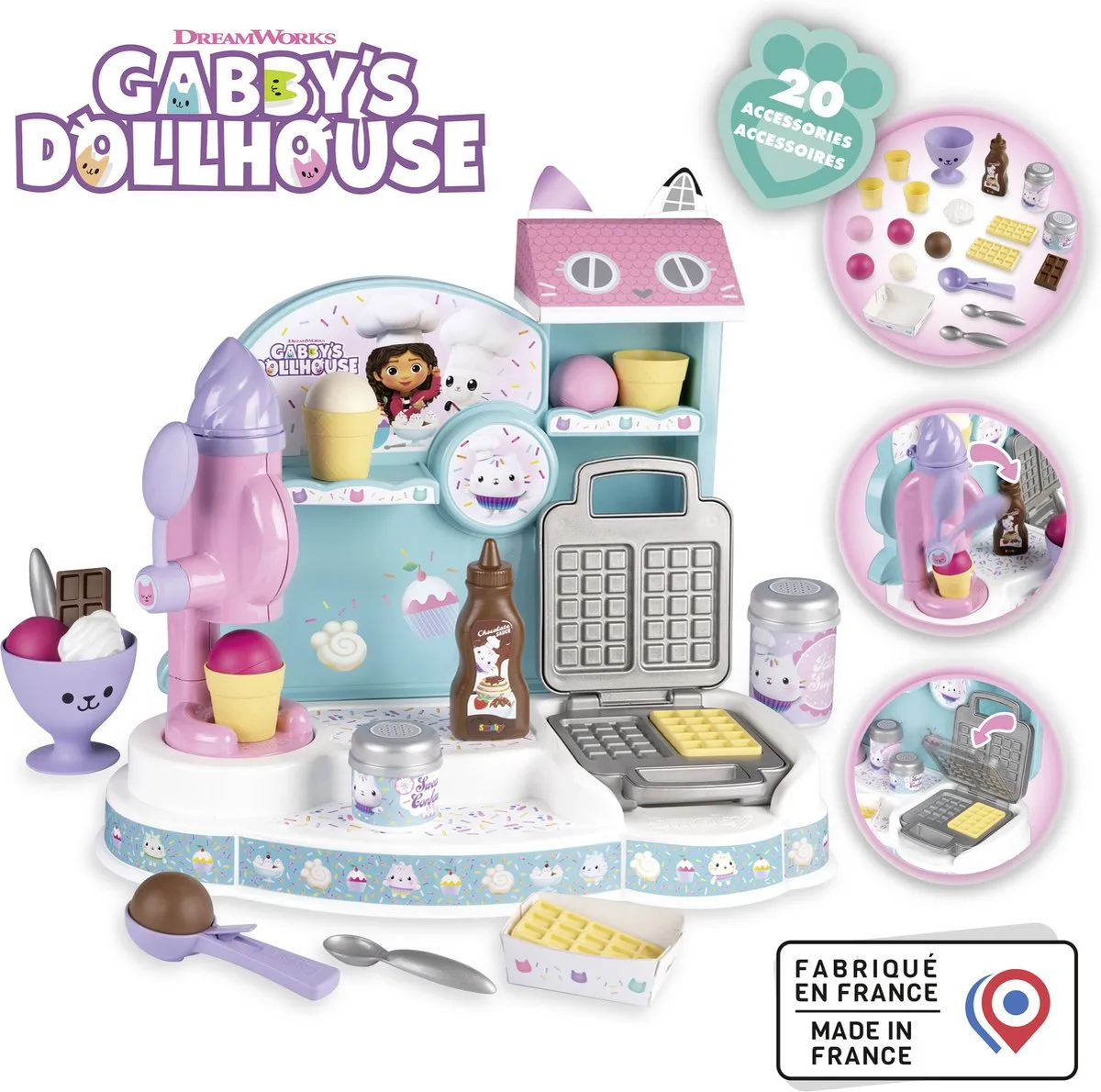 Smoby Gabby’s Dollhouse IJssalon - Roze - 3+ jaar
