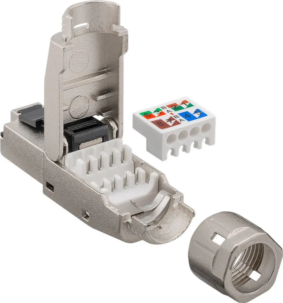 Goobay CAT 8.1 STP RJ45-connector - Metaal