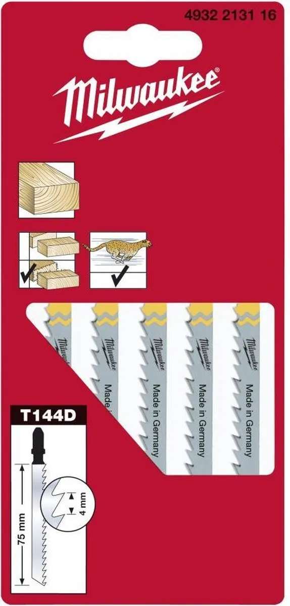 Milwaukee T 144 D HCS Decoupeerzaagblad