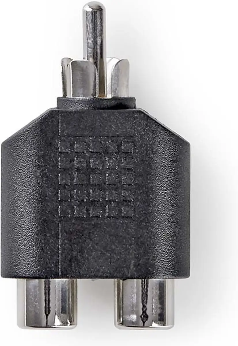 Nedis Subwoofer-Adapter RCA Male naar 2x RCA Female - Zwart