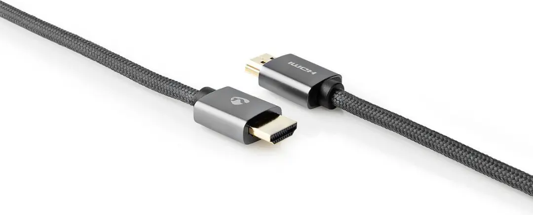 Nedis HDMI-Kabel CVTB34000GY100 4K60Hz 18Gbps 10m - Gun Metal Grijs