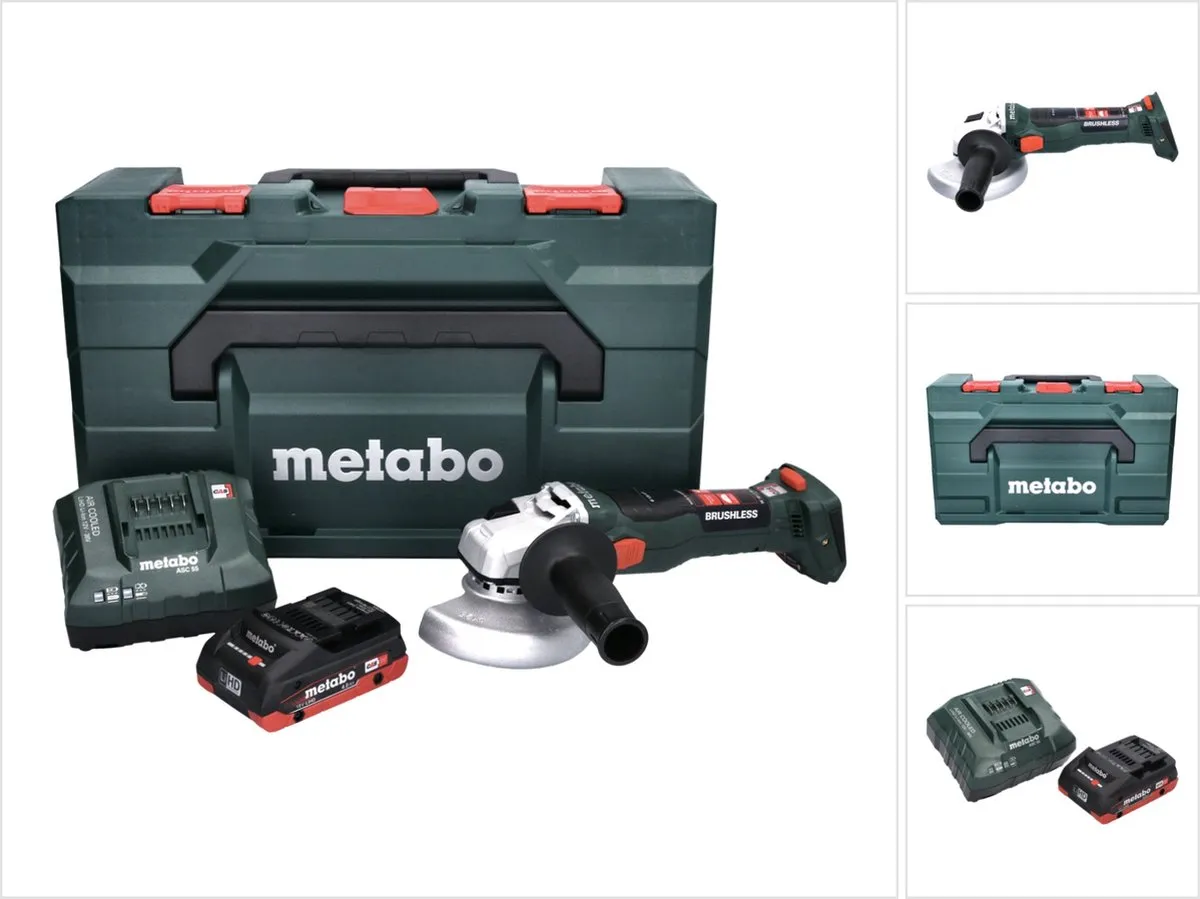 Metabo W 18 LT BL 11-125 Accu Haakse Slijper 125mm