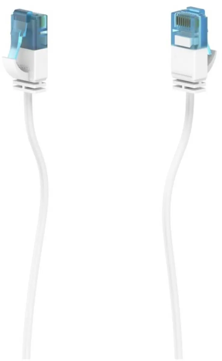 Hama Flexi-Slim CAT-6a Netwerkkabel 10 Gbit/s 3m - Wit