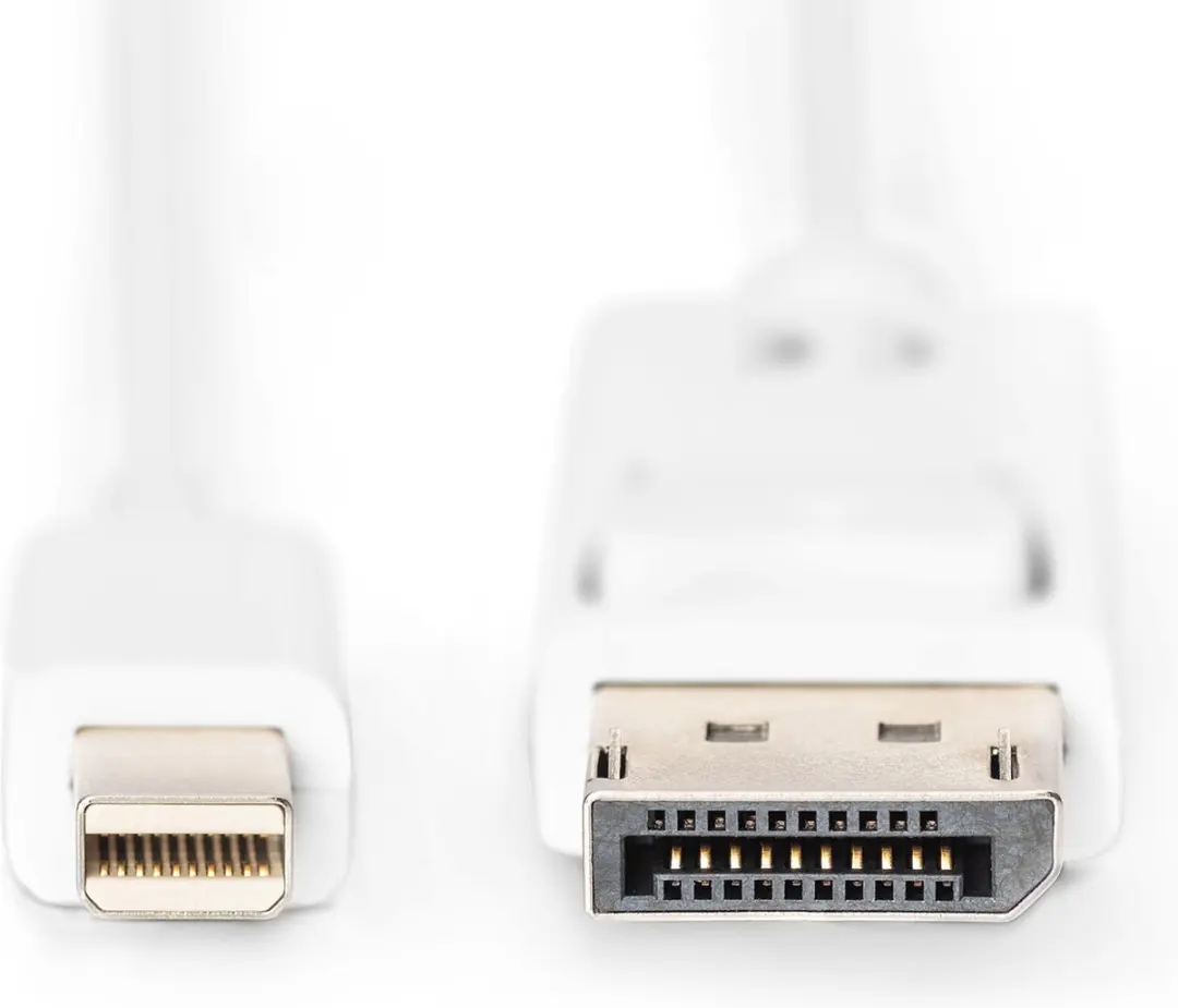 Digitus AK-340102-010-W DisplayPort-adapterkabel - Mini DisplayPort naar DisplayPort - Wit