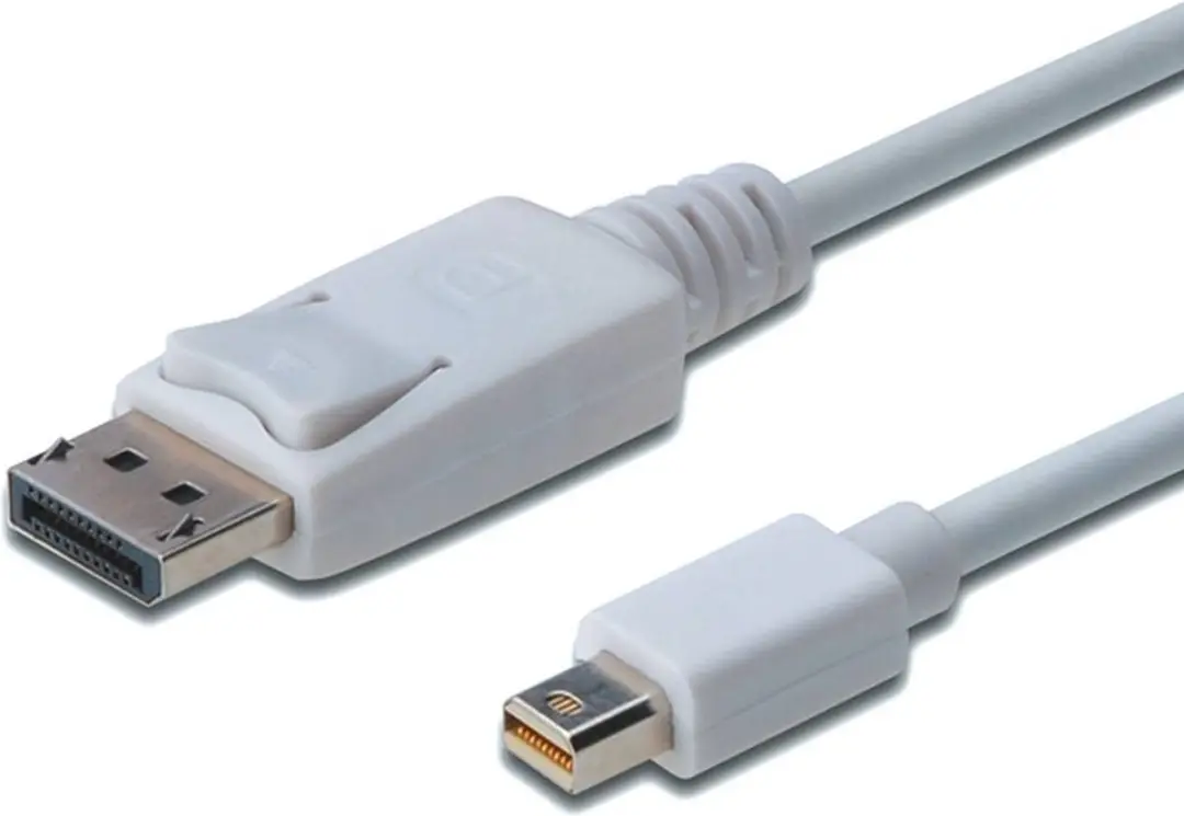Digitus AK-340102-010-W DisplayPort-adapterkabel - Mini DisplayPort naar DisplayPort - Wit