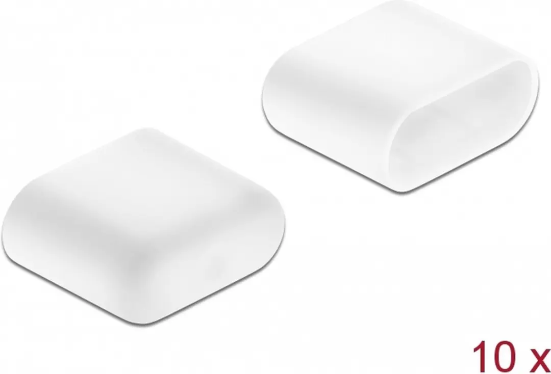 Delock USB-C Afsluitdoppen - 10 Stuks - Wit