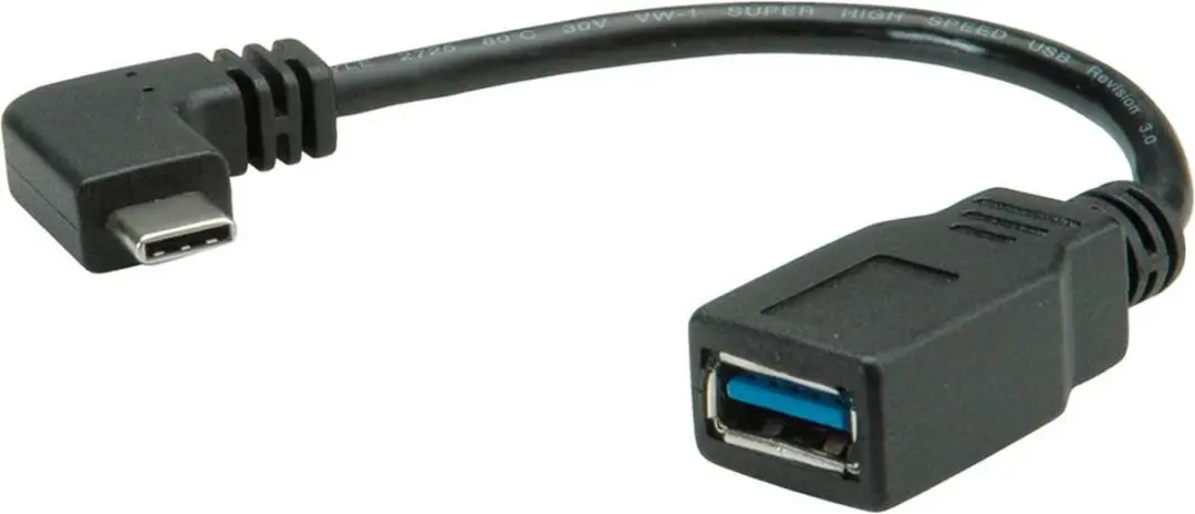 Roline USB 3.2 Gen1 USB-C naar USB-A Kabel 0,15m