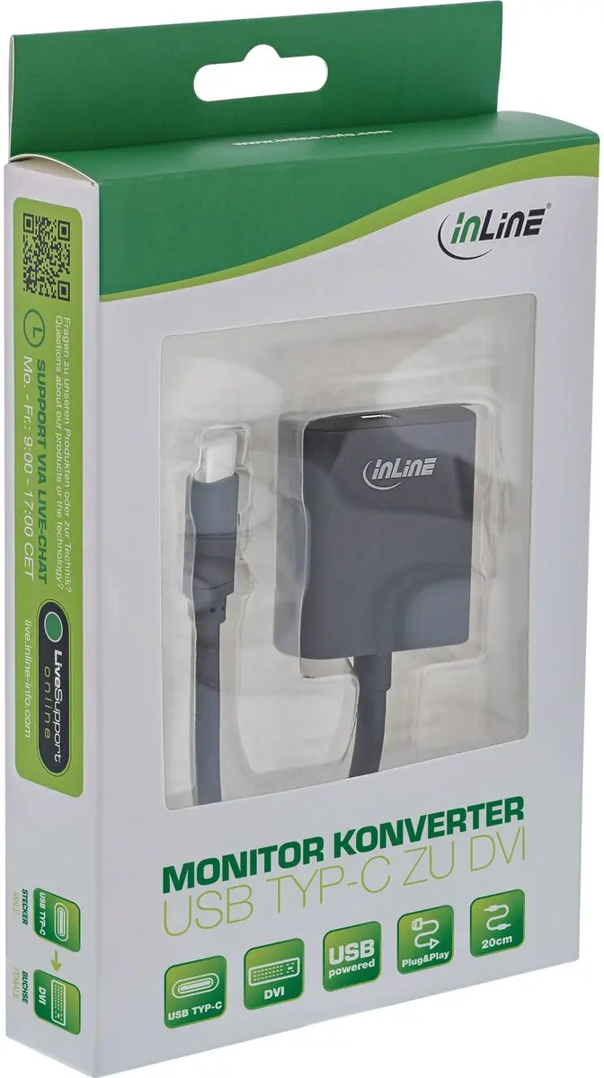InLine USB-C naar DVI Converter 64103B