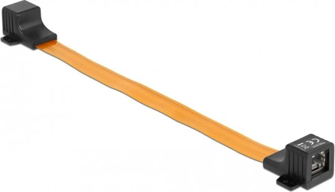 Delock RJ45 FPC Window Feed-Through 30cm - Zwart