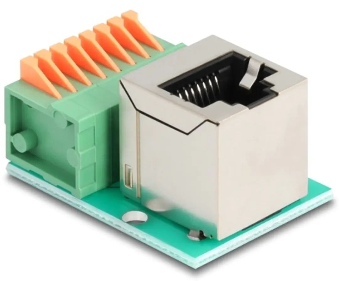 Delock RJ45 90° Terminal Block