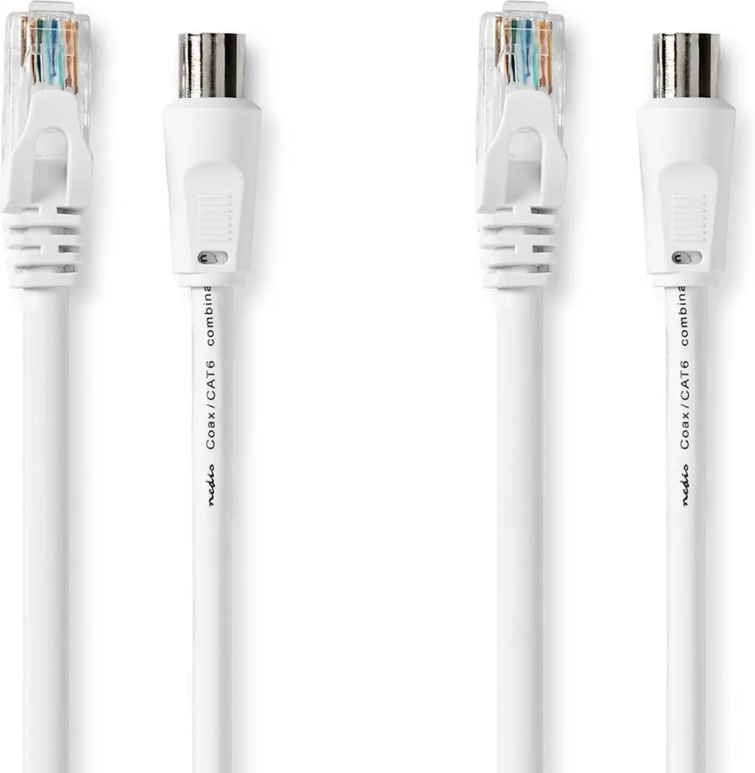 Nedis CSGL4500WT30 Coax-CAT6 Combikabel 3m - Wit