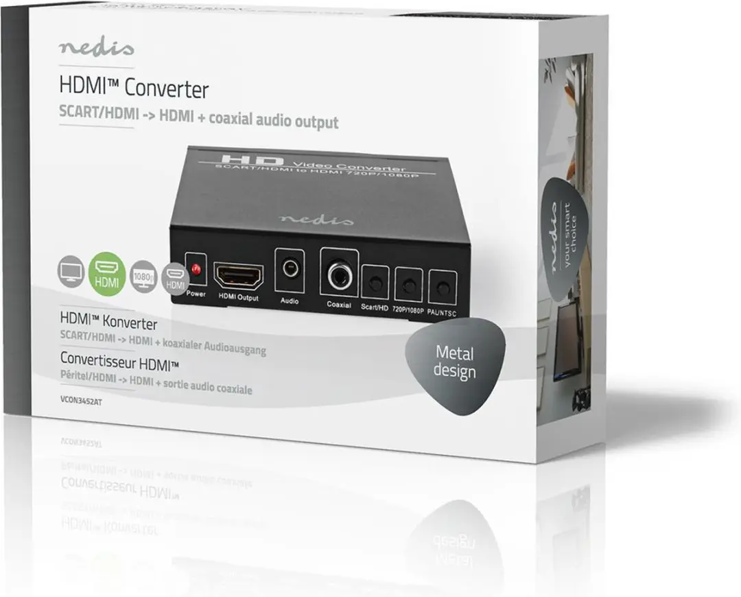 Nedis VCON3452AT HDMI-Converter - Scart Female - Antraciet
