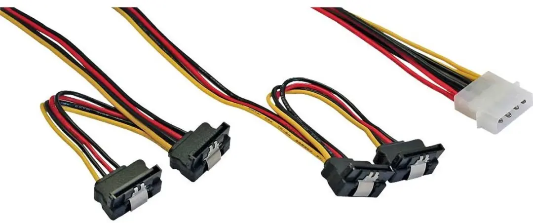 InLine Molex 4x SATA Splitter