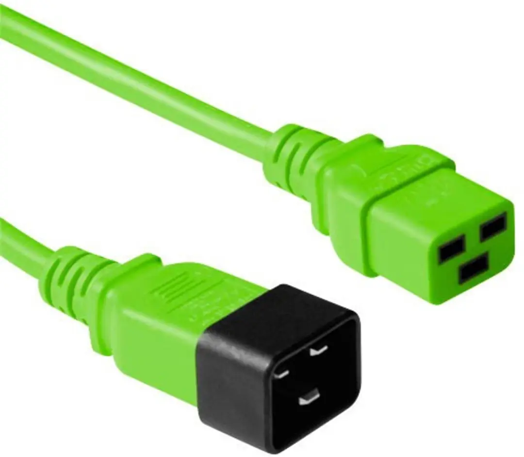 ACT AK5099 Netsnoer C19-C20 Groen 3m