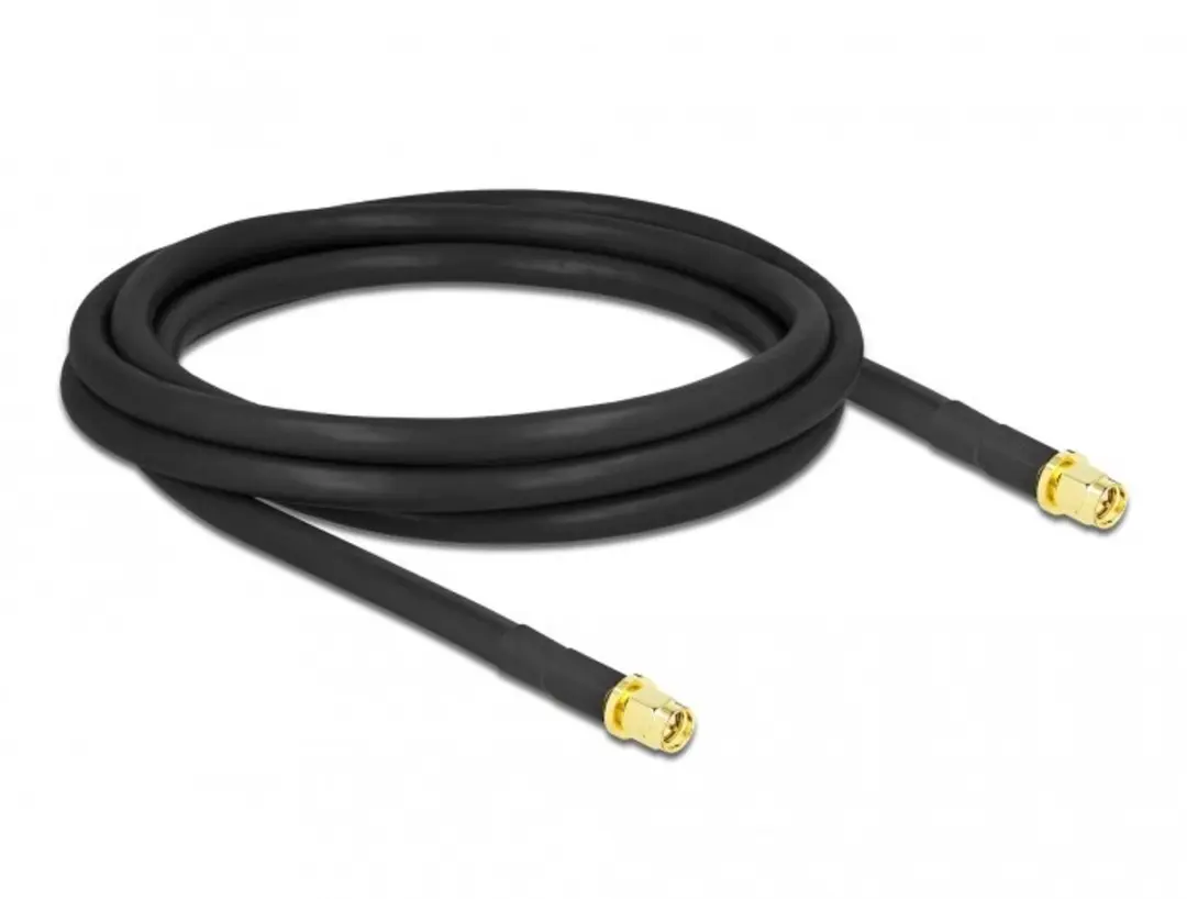 Delock Antennekabel SMA naar SMA 2m - LMR/CFD300 - Zwart
