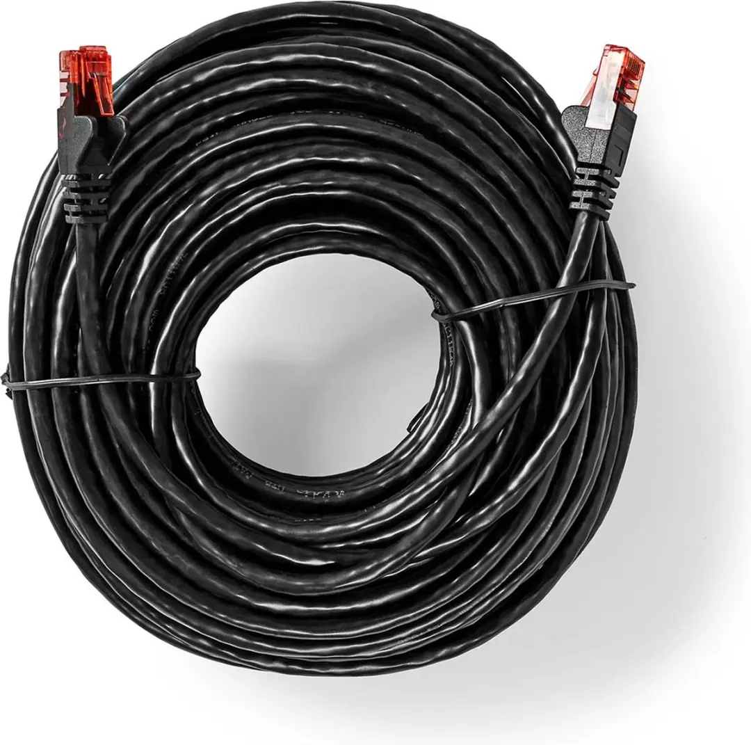 Nedis CAT6 Netwerkkabel RJ45 Male 20m - Buitenshuis Zwart