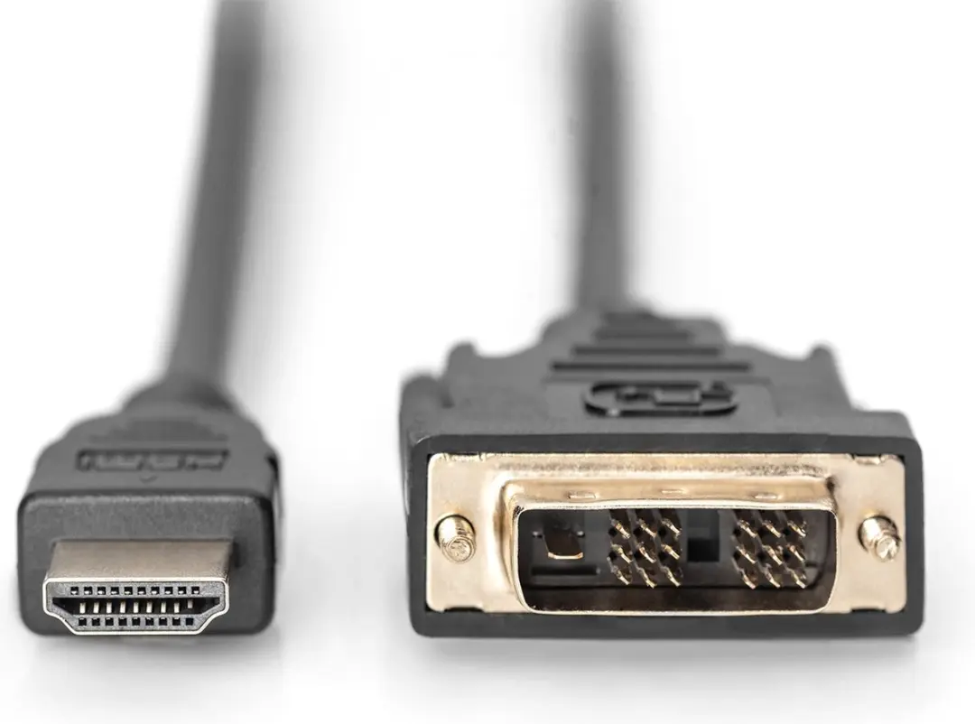 Digitus DB-330300-020-S HDMI naar DVI Adapterkabel 2m - Zwart
