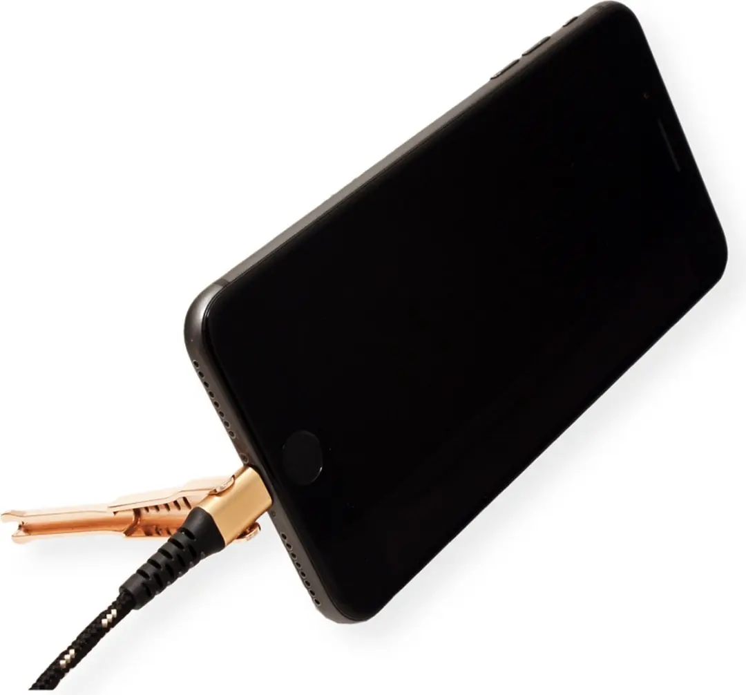 Roline GOLD 8pin naar USB 2.0 Kabel 1m - Zwart/Goud