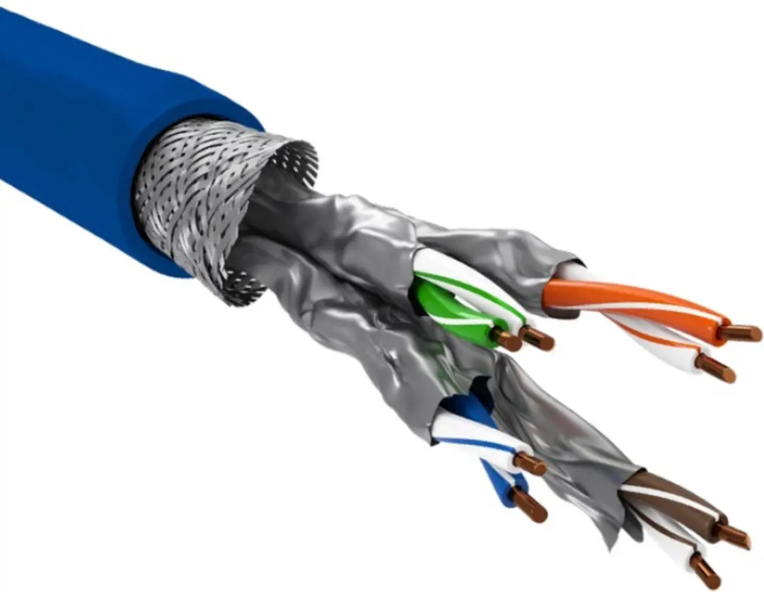 Goobay CAT 7A S/FTP Netwerkkabel 50m - Blauw