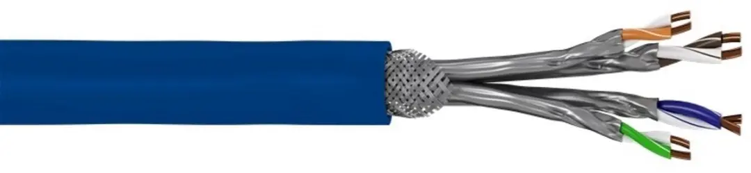 Goobay CAT 7A S/FTP Netwerkkabel 50m - Blauw
